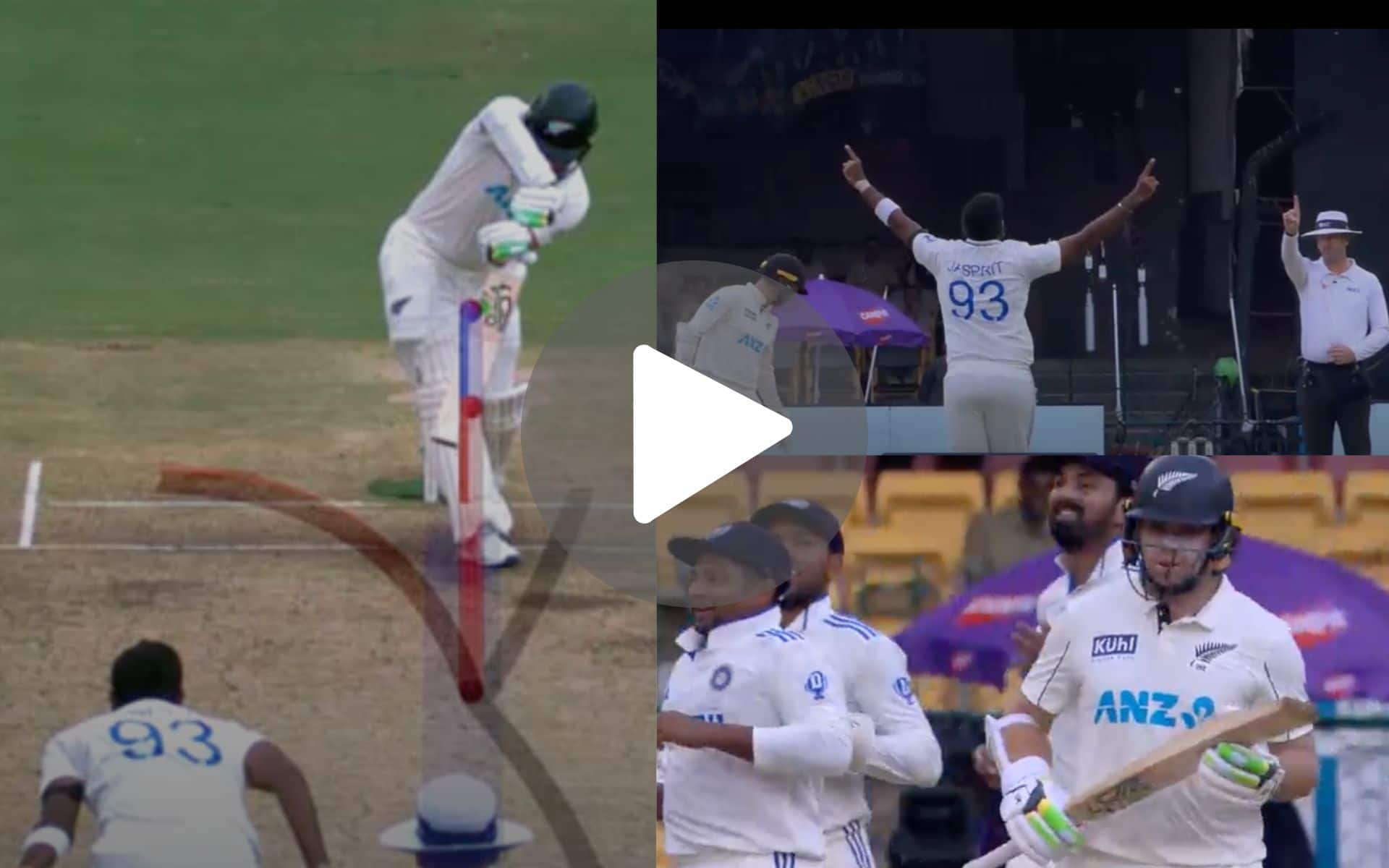 [Watch] Jasprit Bumrah Draws First Blood For India With A Vicious Delivery To Latham